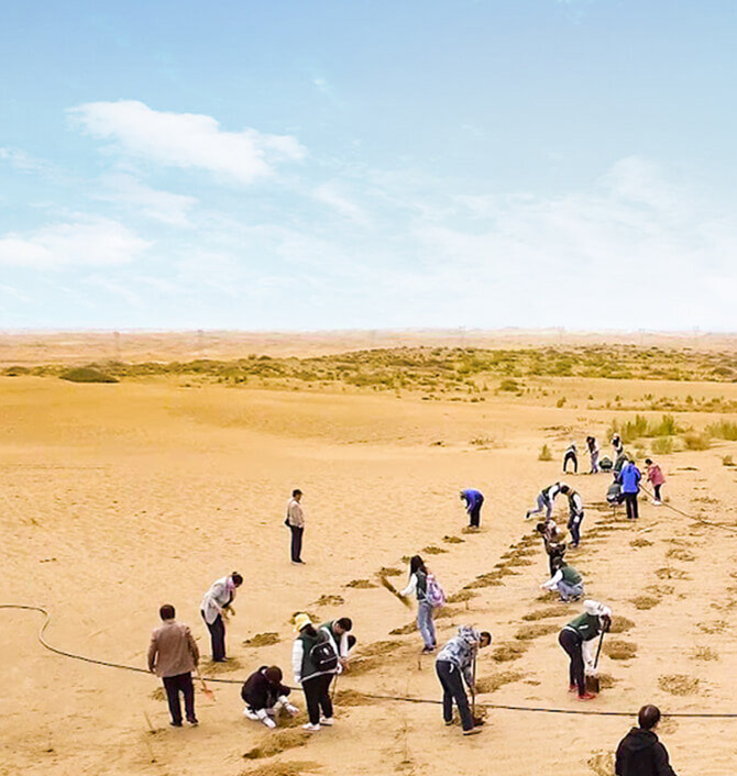 中国（内モンゴル） 砂漠化防止に向けた取り組み